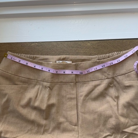 Talbots Womens Tan Relaxed Fit Wide Leg Pants size 14W Wool - Picture 3 of 8